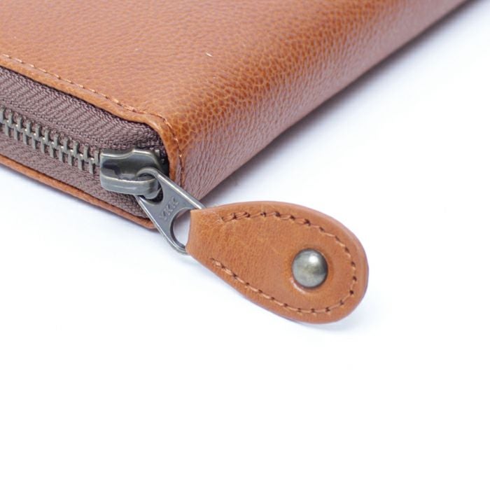 新品 送料無料 moz(モズ) エルク型押し ラウンド長財布 ベージュ/キャメル 楽天市場】moz（モズ）牛革 長財布 ラウンドファスナー「エルク」Elk