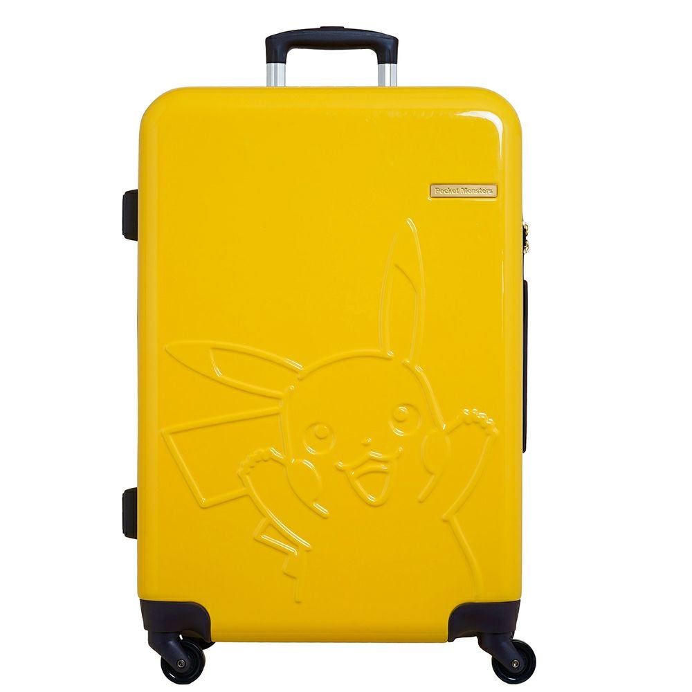 ポケモンスーツケースキャリーケースピカチュウポケモンネームタグ付きSサイズSSサイズ小型機内持ち込み1泊2泊3泊4泊修学旅行TSAロック軽量国内海外旅行頑丈ハードケース女子旅ビジネスポケモンイエローブラックPK-0792-48