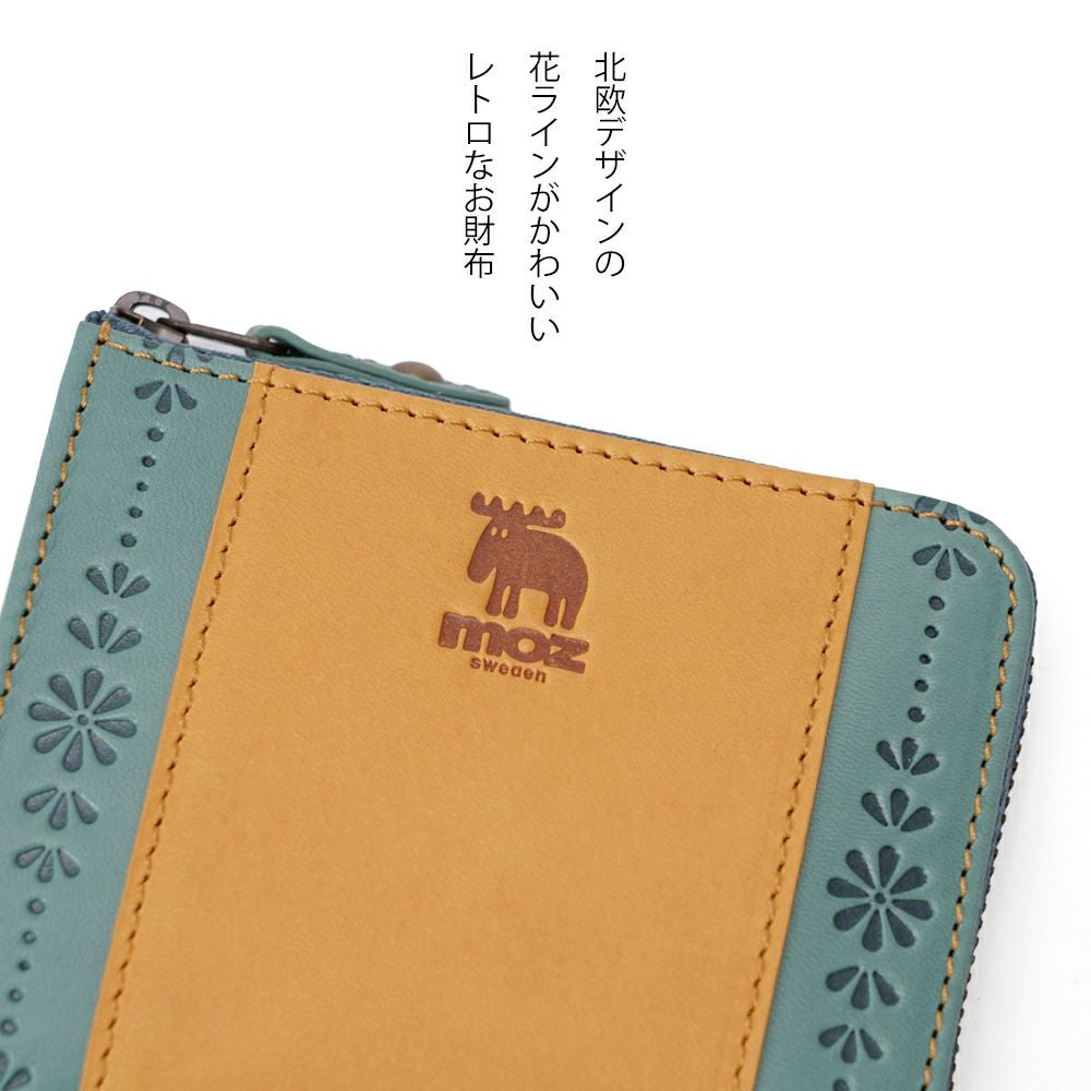 小物 Mo moz（モズ） コインケース ミニ財布 L字ファスナー かわいい