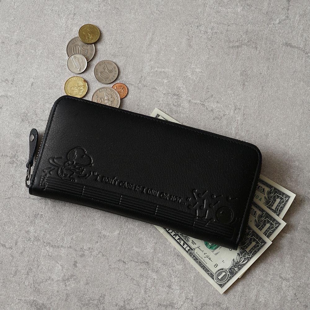 sarunori  ARTS&SCIENCE 二つ折り財布 ブラック 長財布