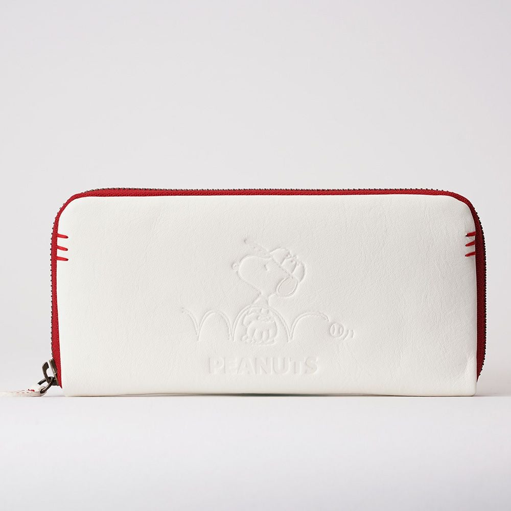 箱二つ付き　長財布　ホワイト×スヌーピーコラボ 良品 COACH コーチ 長財布 スヌーピー コラボ ホワイト ラウンド