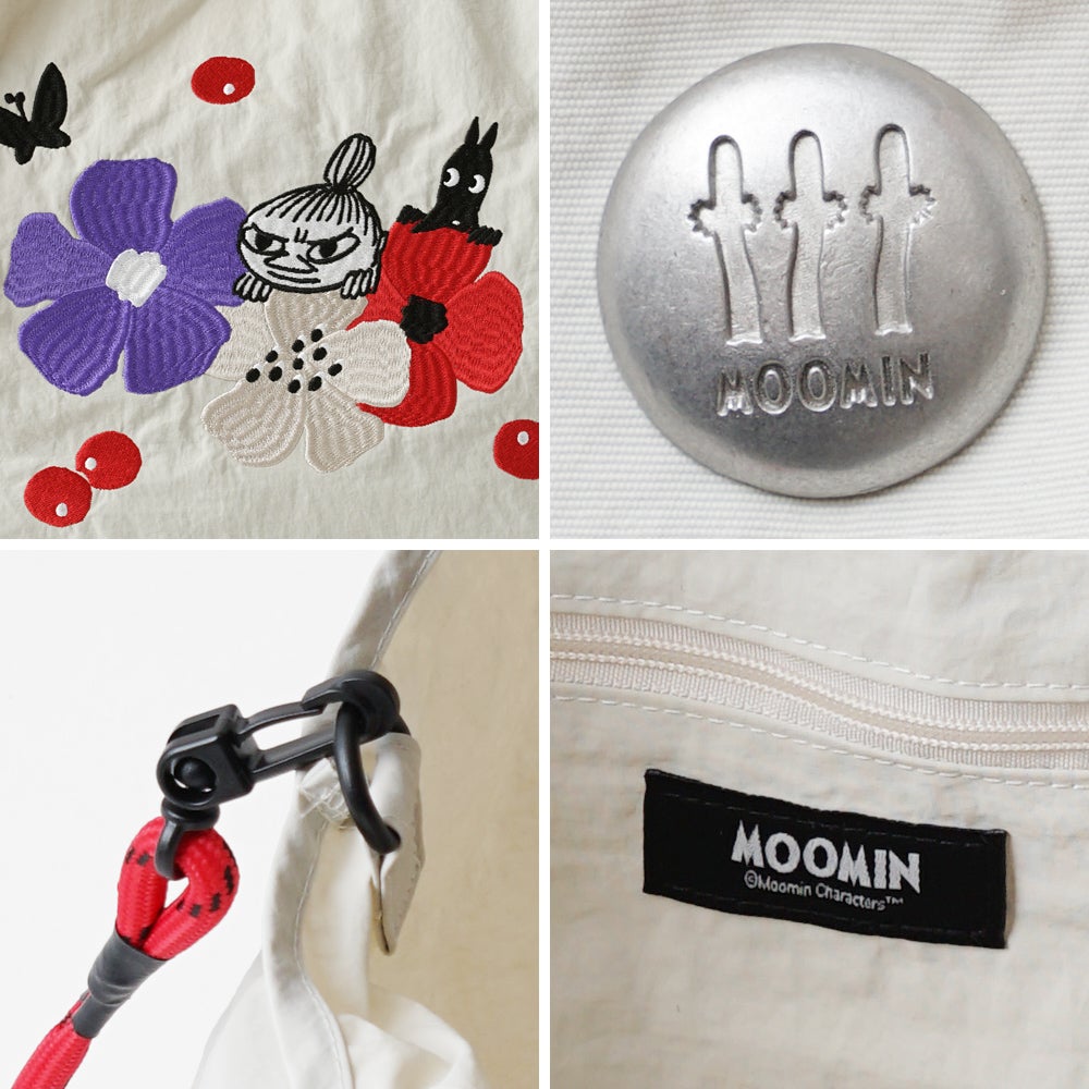 ムーミンさま、2点おまとめです。 公式]MOOMIN ムーミン | 刺繍のデザインが可愛いナイロンバッグ | T2O