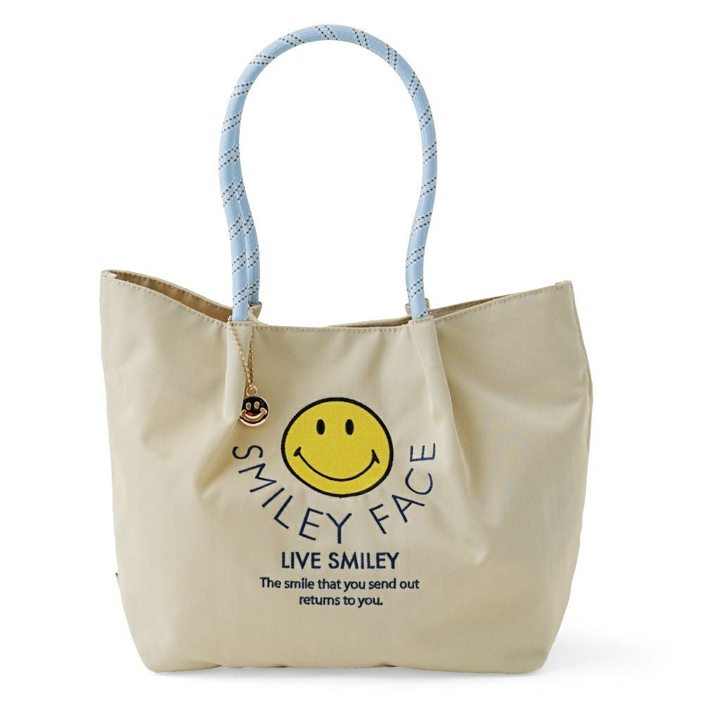公式]【SALE】スマイリーフェイスが刺繍されたトートバッグ | バッグ