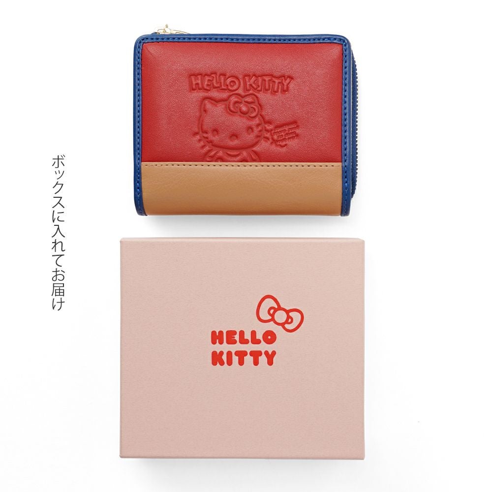 新品 財布 レディース 二つ折り ラウンド ハロー キティ レトロポップ 最新作 ハローキティ - 新品 財布 レディース 二つ折り ラウンド ハロー