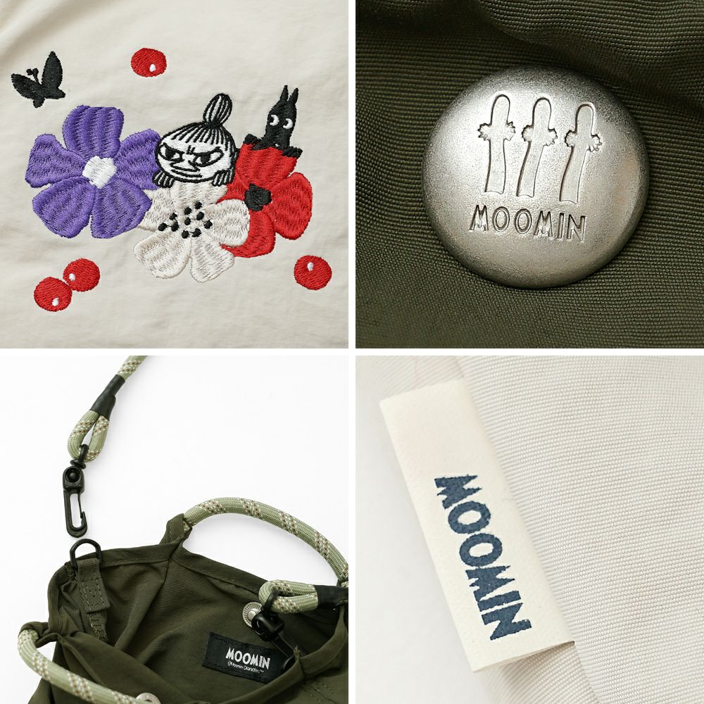 公式]MOOMIN ムーミン | 刺繍のデザインが可愛いナイロンバッグ | T2O