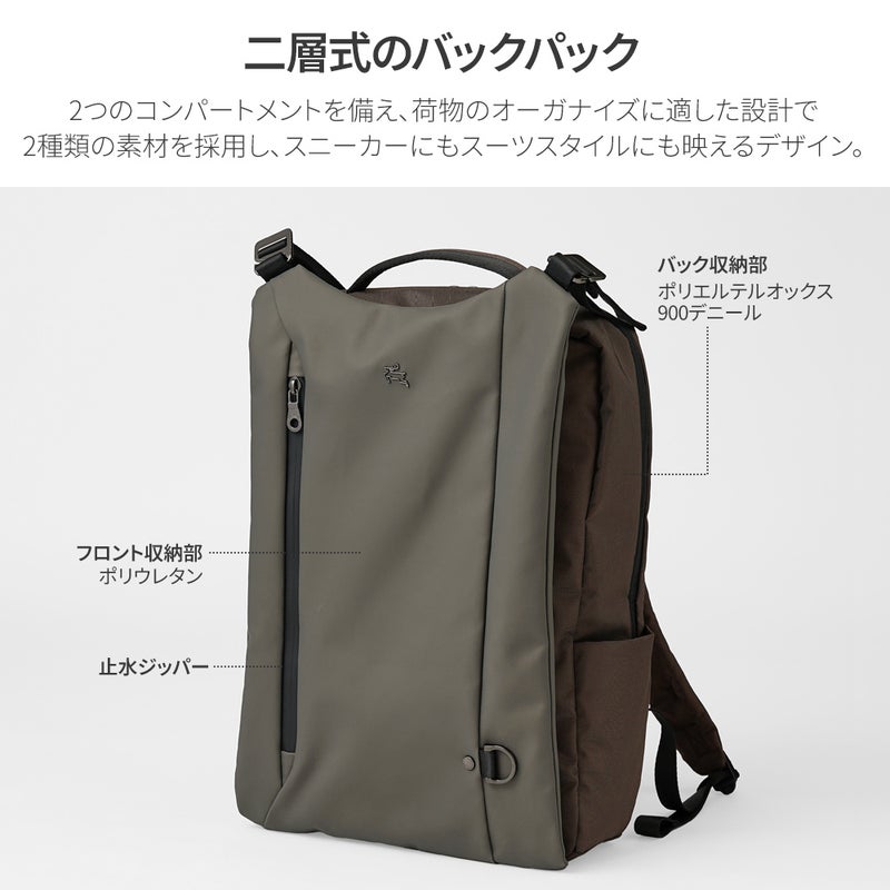 小難有り。タグ付き。未使用。PECHINCHAR 軽量リュック ライトグレー 