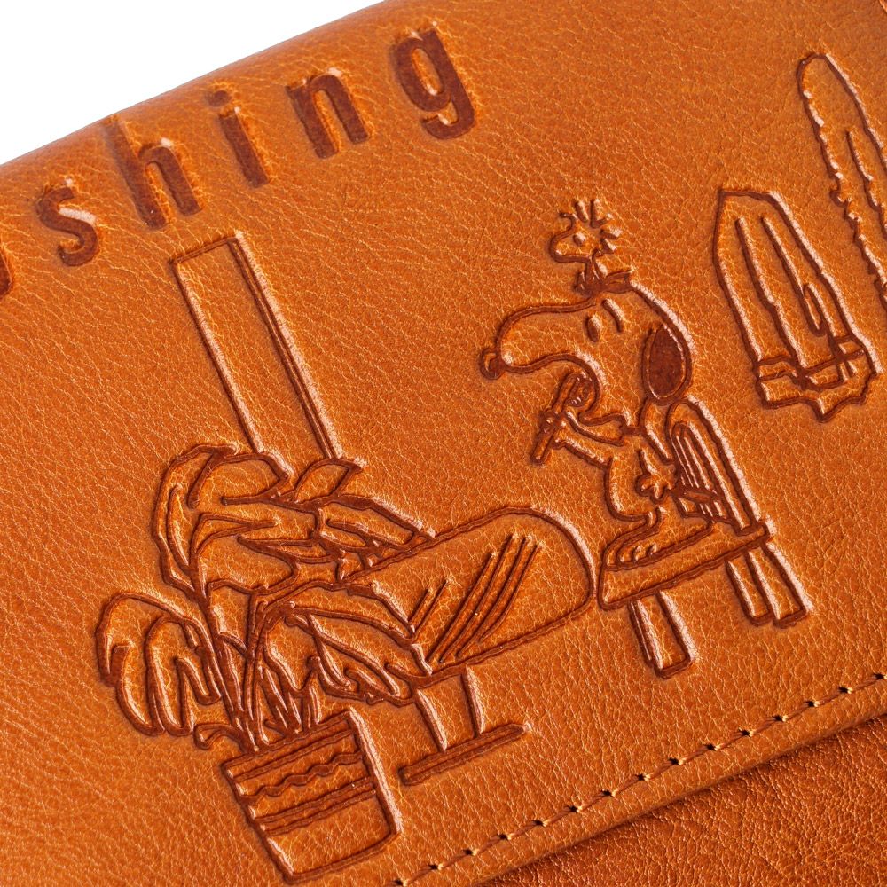 スヌーピー の 二つ折り財布 Brushing ブラッシング