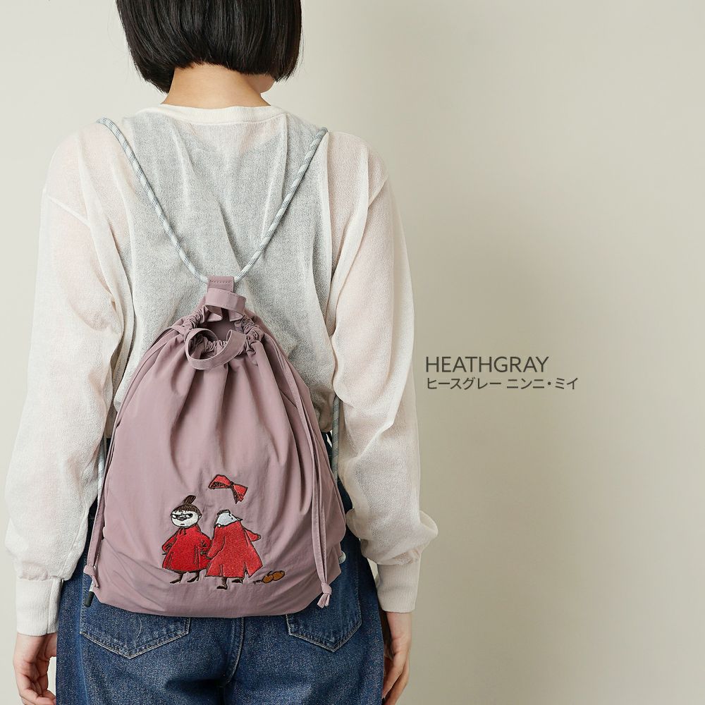 公式]MOOMIN ムーミン | 刺繍のデザインが可愛いナイロンバッグ | T2O