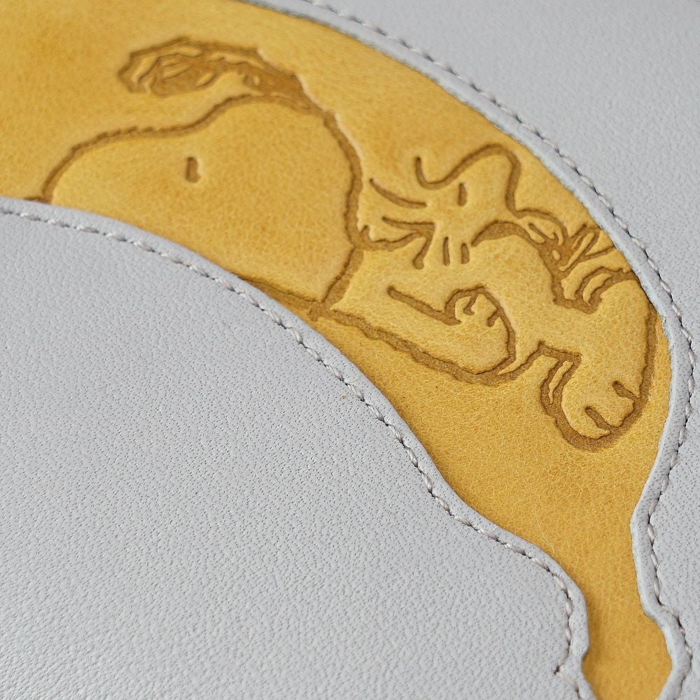 フルーツの窓から覗くスヌーピーの本革財布 No.73532 No.73533 No.73534