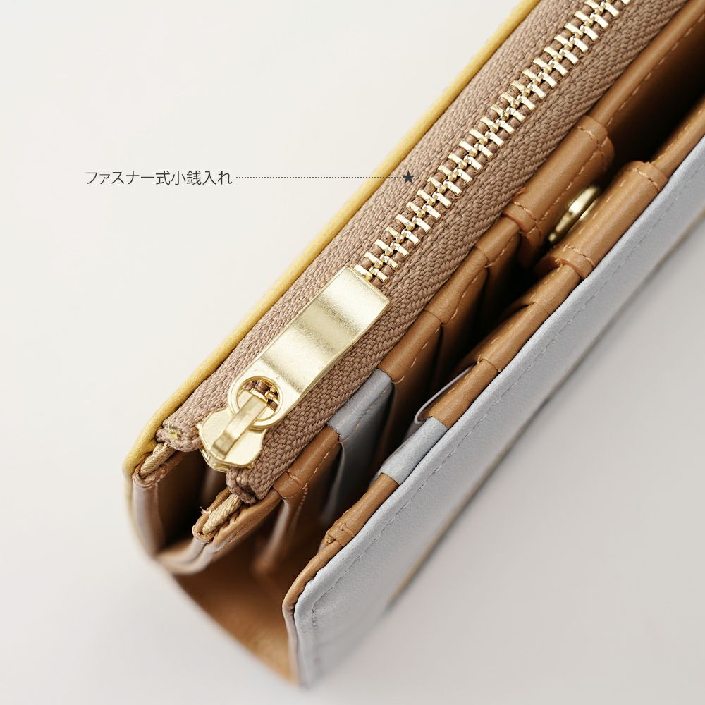 フルーツの窓から覗くスヌーピーの本革財布 No.73532 No.73533 No.73534