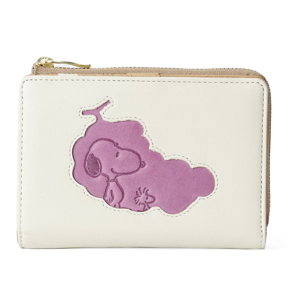 フルーツの窓から覗くスヌーピーの本革財布 No.73532 No.73533 No.73534