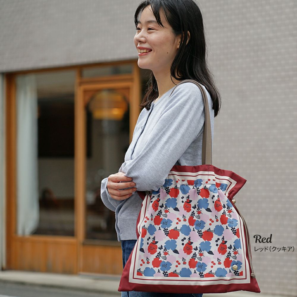 公式]MOOMIN ムーミン | 刺繍のデザインが可愛いナイロンバッグ | T2O