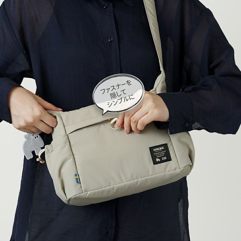 moz(モズ)驚くほど 軽い ボンディング生地 の ショルダーバッグ