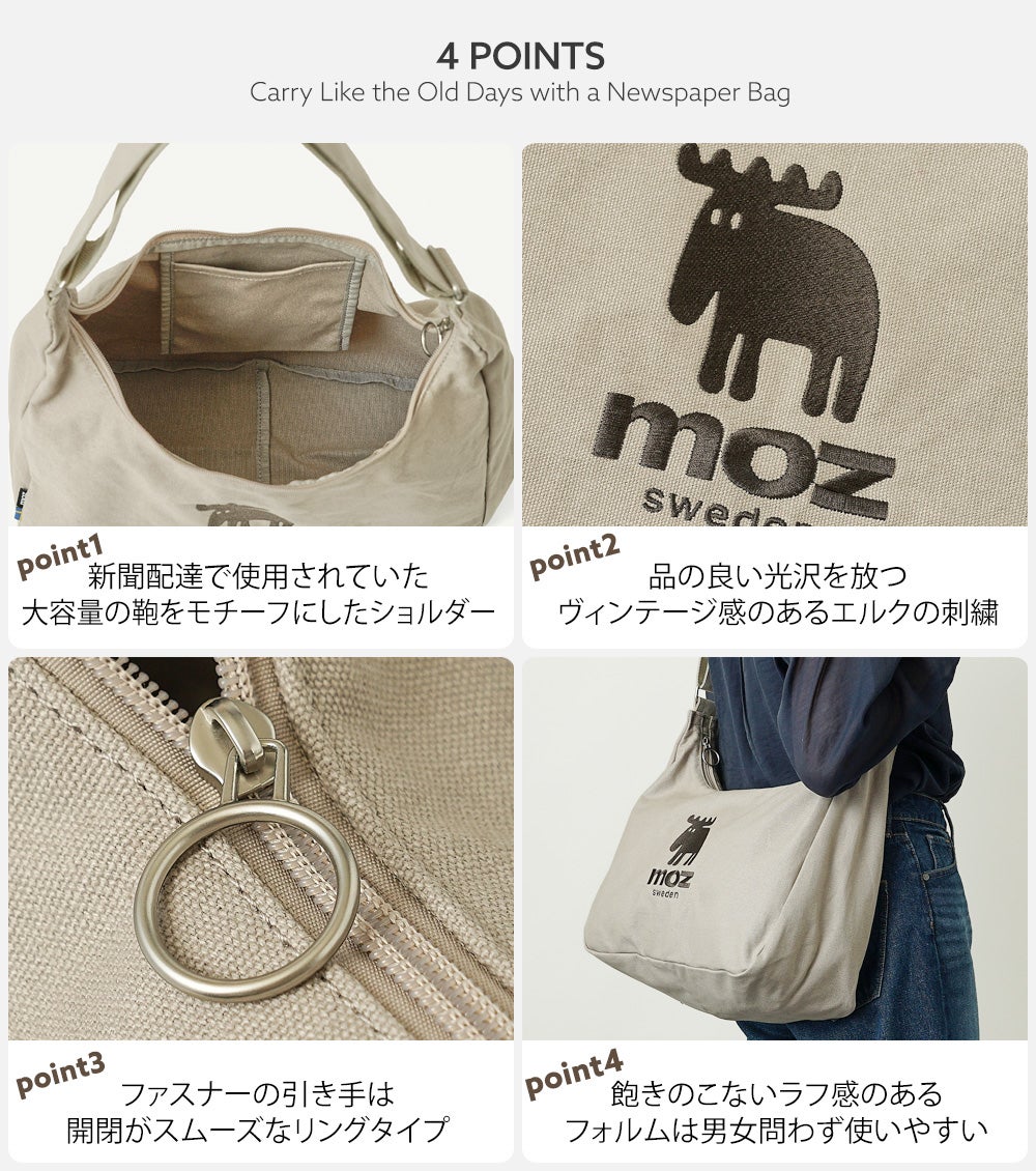 北欧ブランド moz(モズ)】ユニセックスで使える◎キャンパス生地の