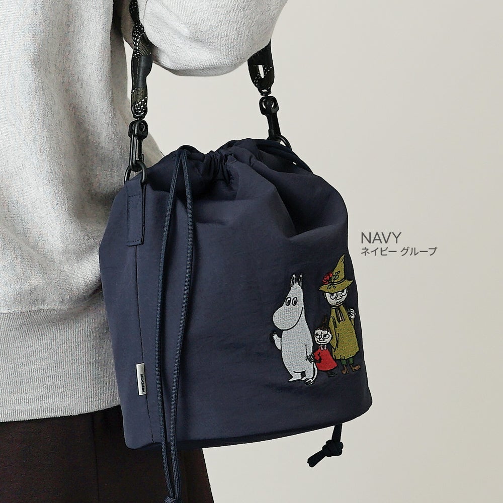 公式]MOOMIN ムーミン | 刺繍のデザインが可愛いナイロンバッグ | T2O