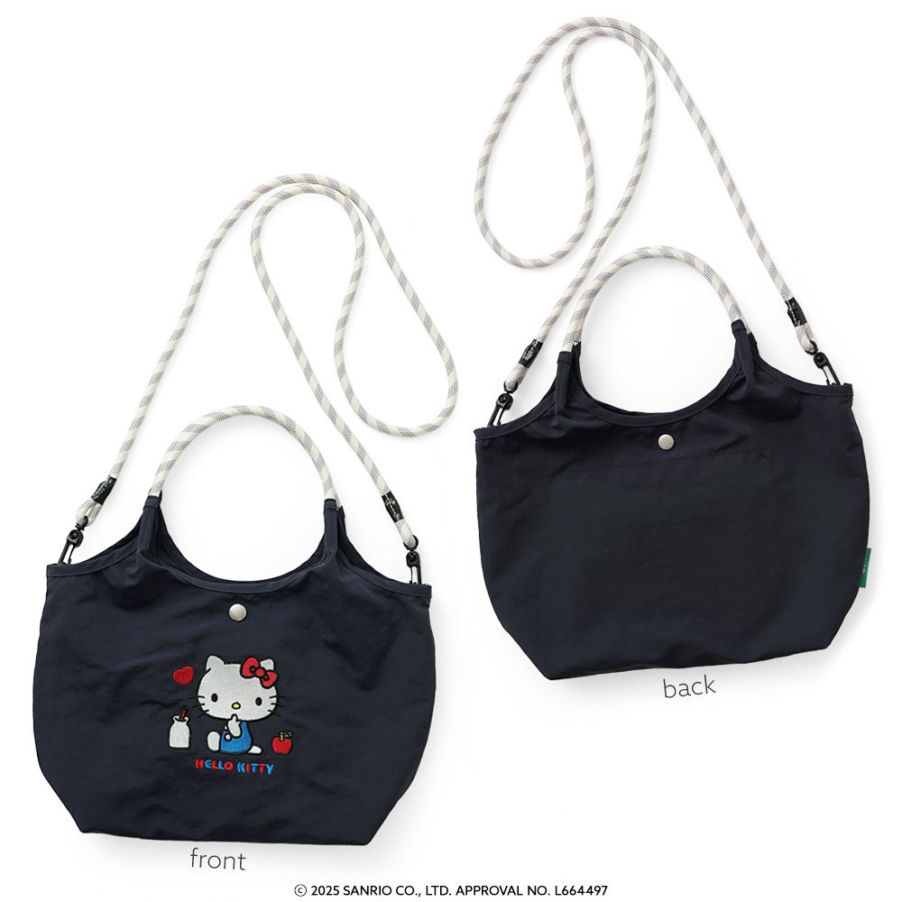 公式]ハローキティ の リッチ な 刺繍 の 2way ショルダーバッグ