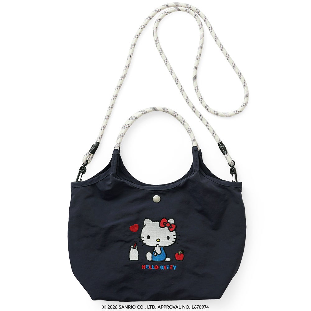 公式]ハローキティ の リッチ な 刺繍 の 2way ショルダーバッグ